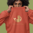 Felpa Unisex Organica Logo Oro