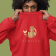 Felpa Unisex Organica Logo Oro