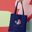 Borsa Logo Rosa/Oro